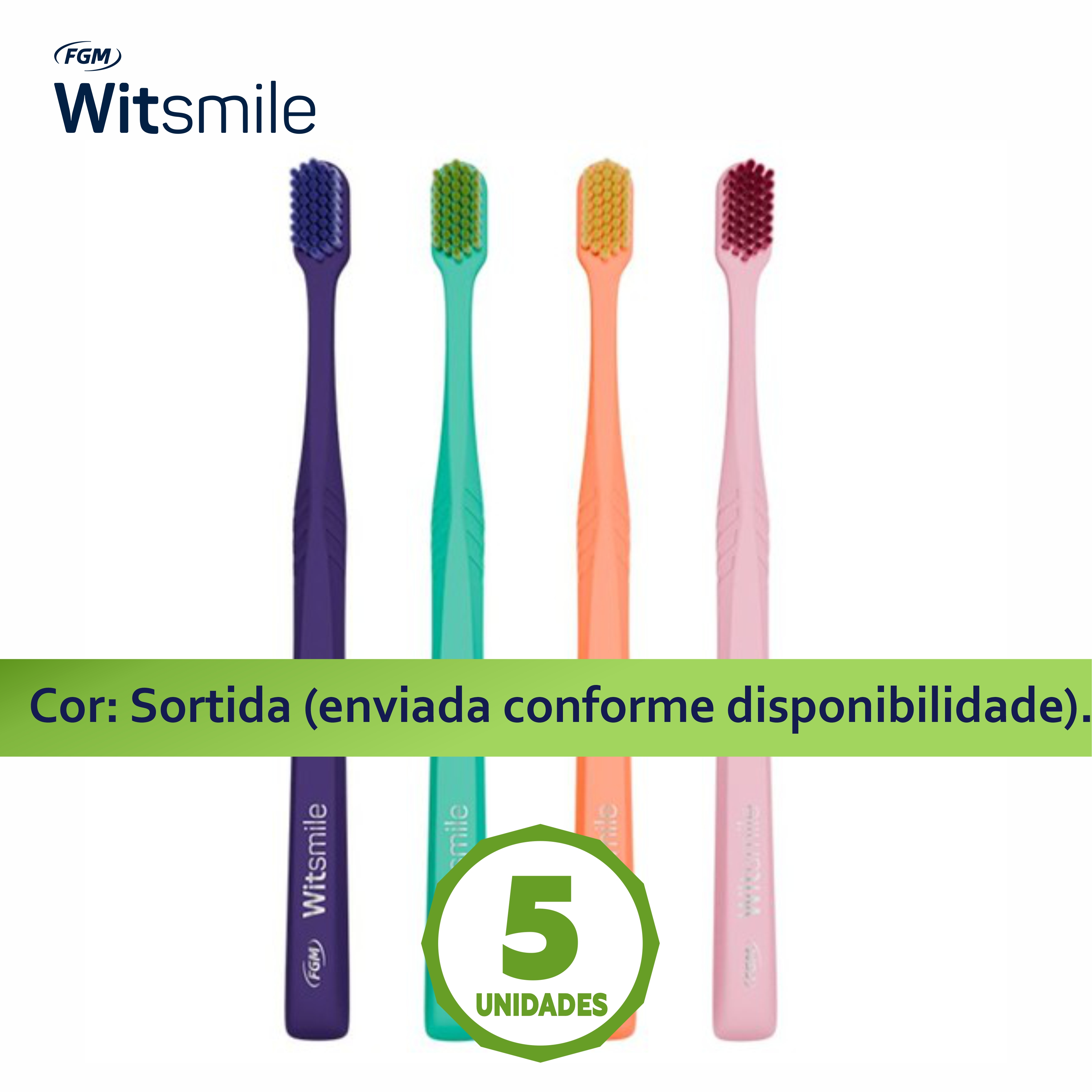 5x Escova Dental Witsmile Comfort Sense