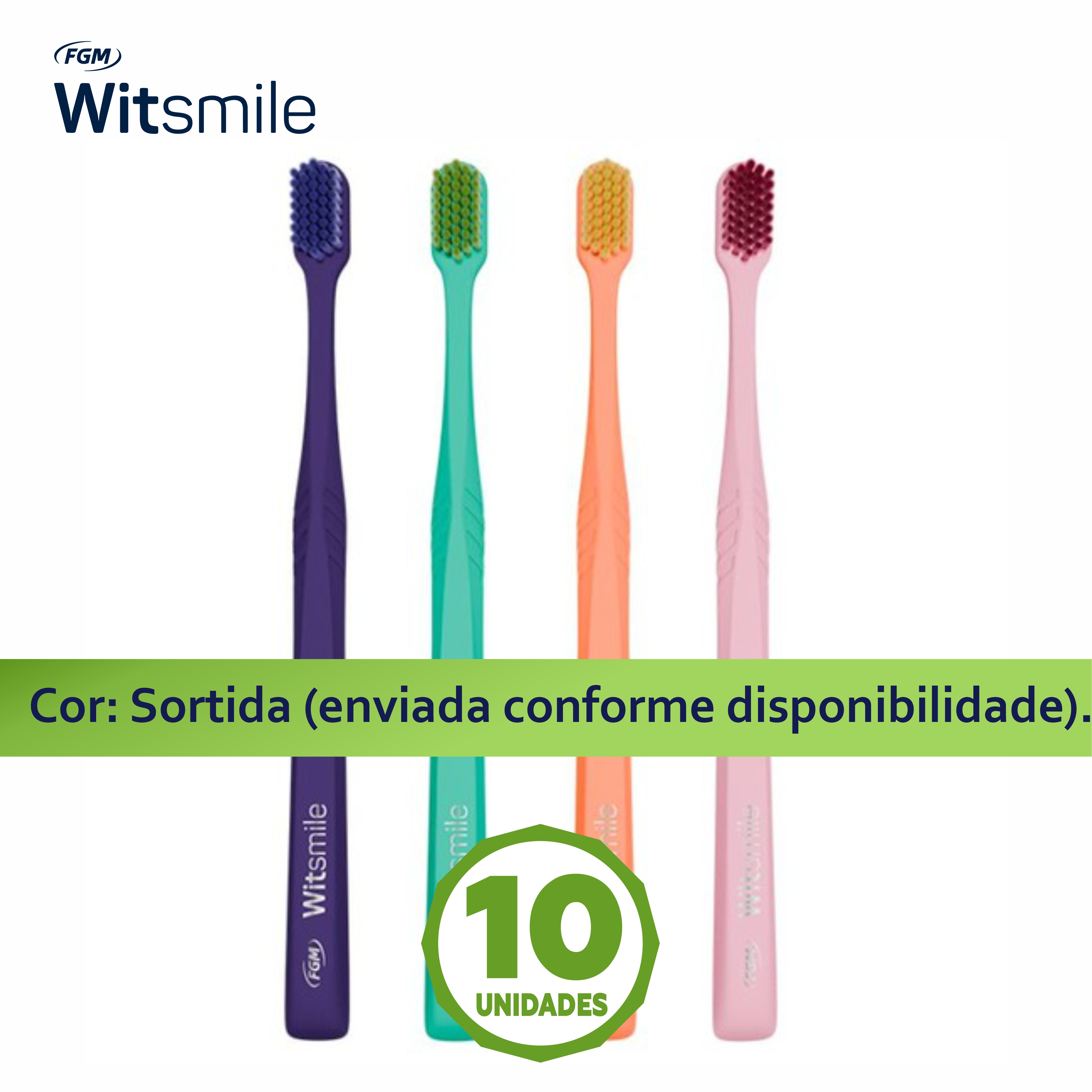 10x Escova Dental Witsmile Comfort Sense
