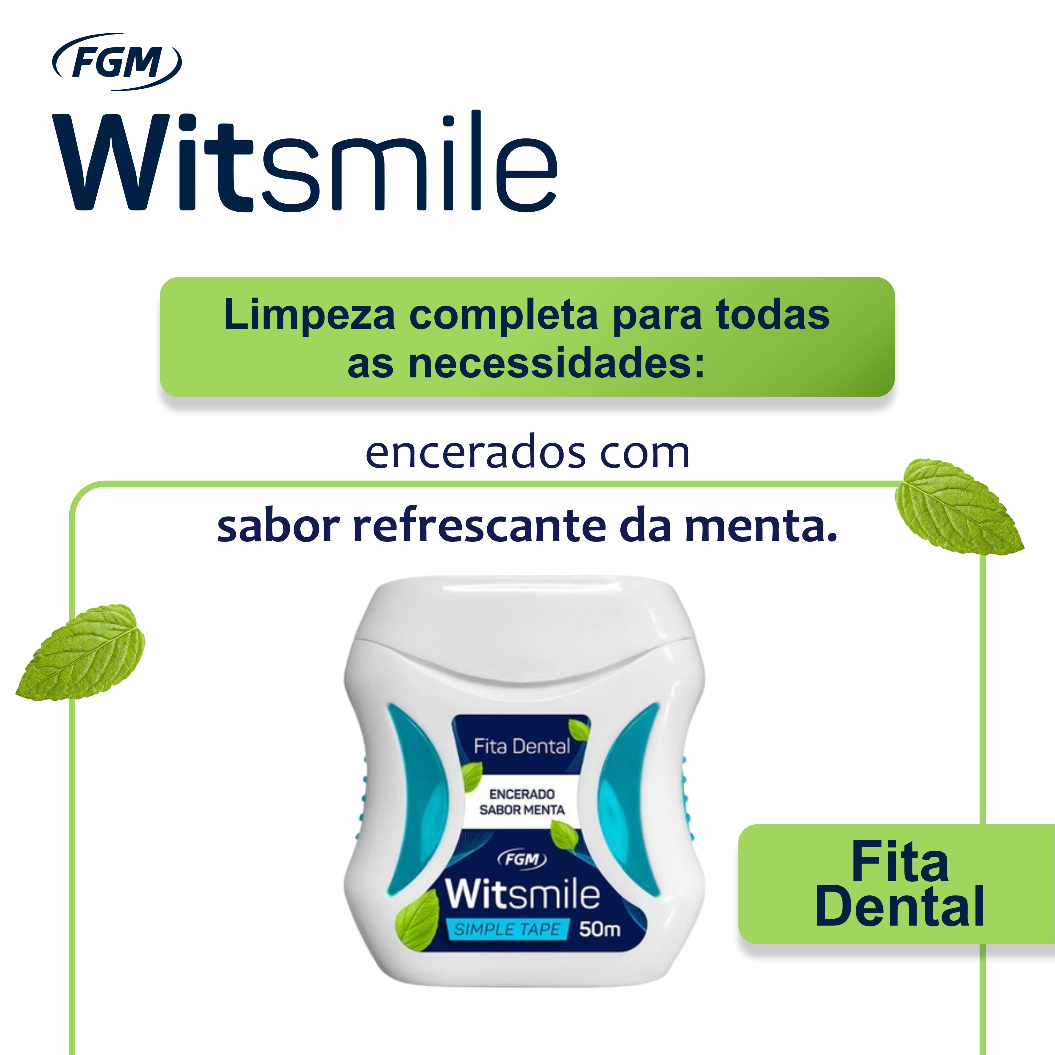 Fita Dental Witsmile Simple Tape 50m