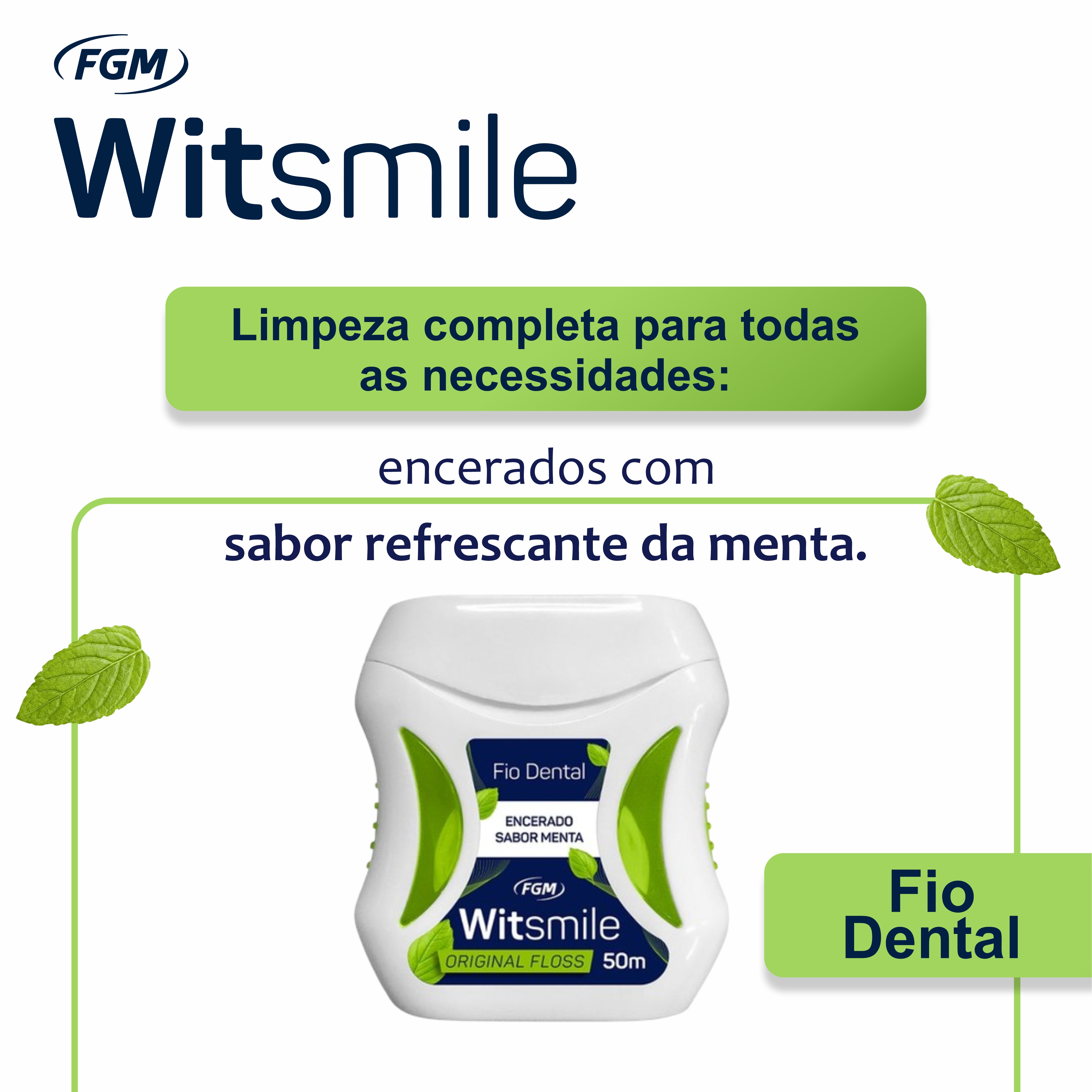 Fio Dental Witsmile Original Floss 50m