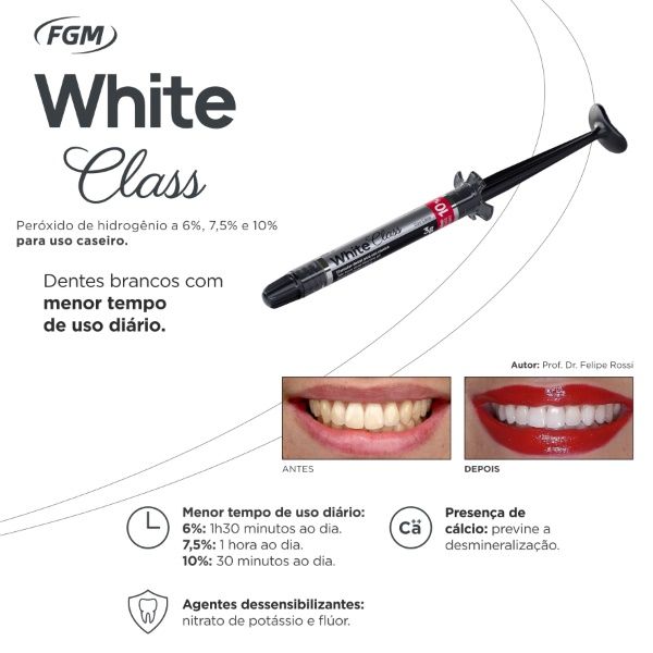1x Clareador Dental White Class 10%